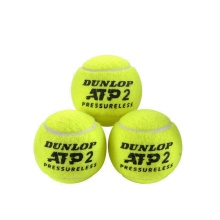 Dunlop Tennis Balls ATP (pressureless, durable, long-lasting) Pack of 3